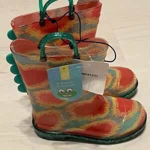 Western Chief Girls 12 Colorful Light Up Kids Rain Boots